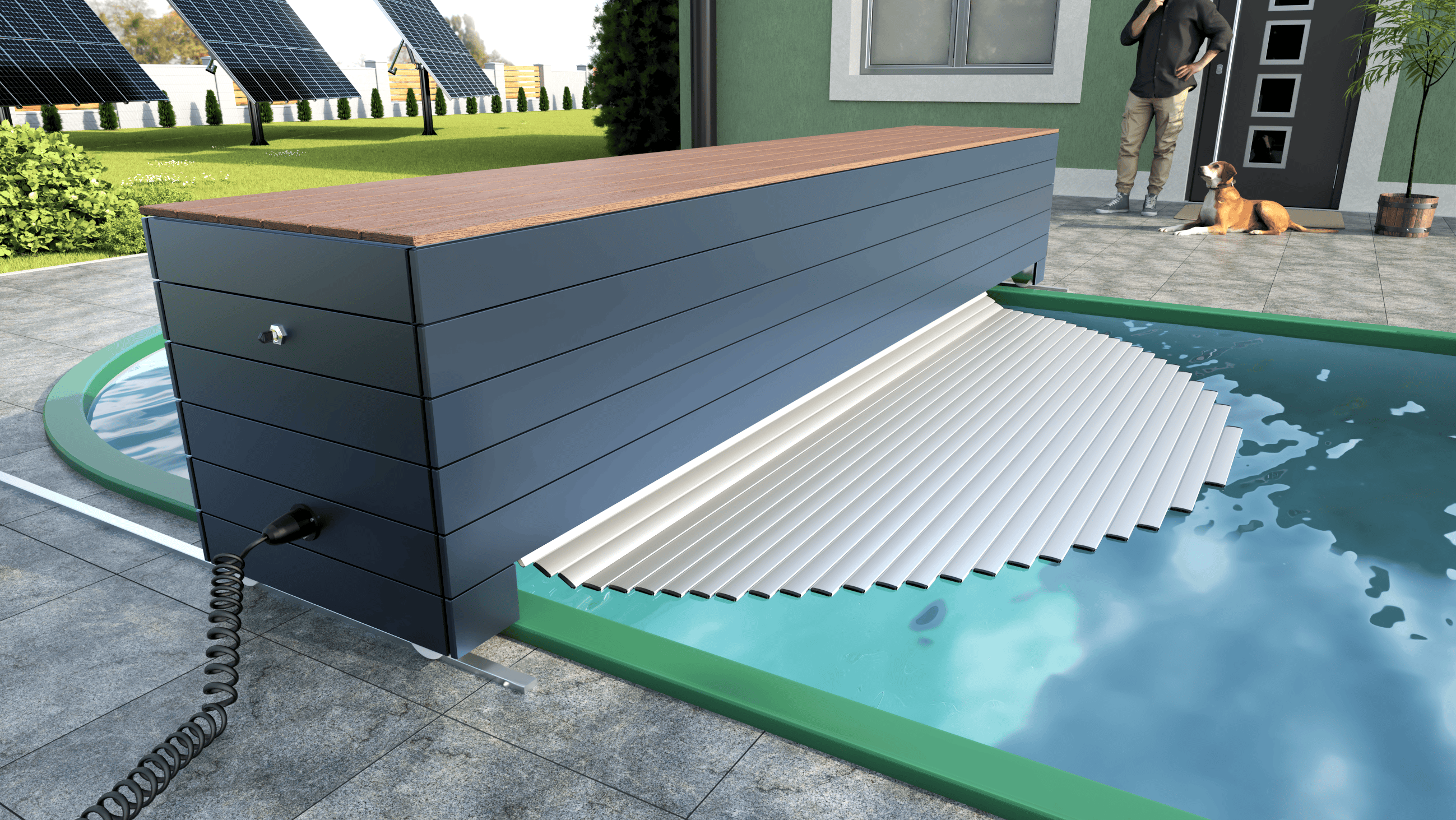 Box Mobil winder, Liderpool roller shutters, pool covers