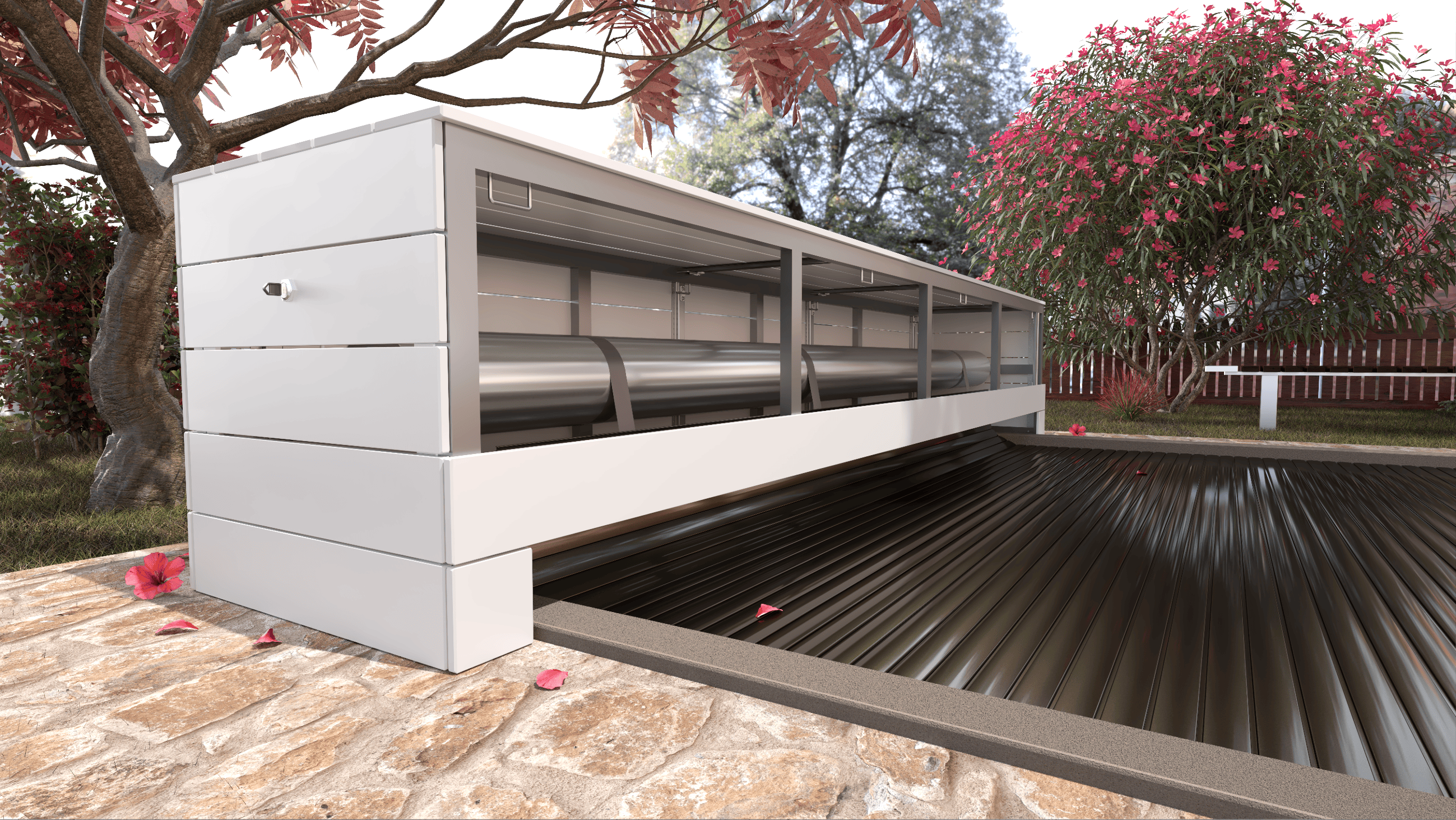 Box Steel winder, Liderpool roller shutters, pool covers