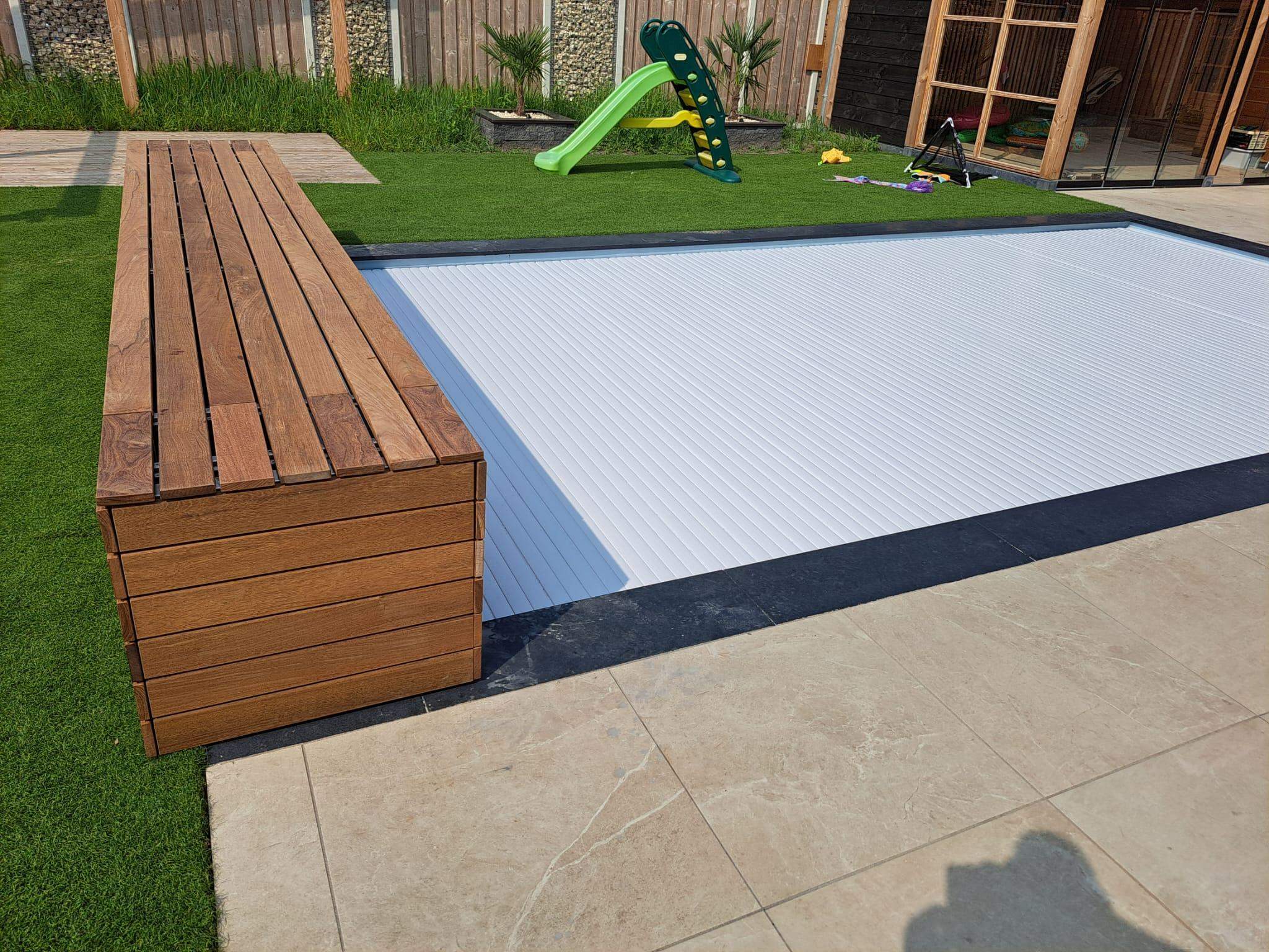 Box surface winder, pool roller shutter, Liderpool pool Covers 